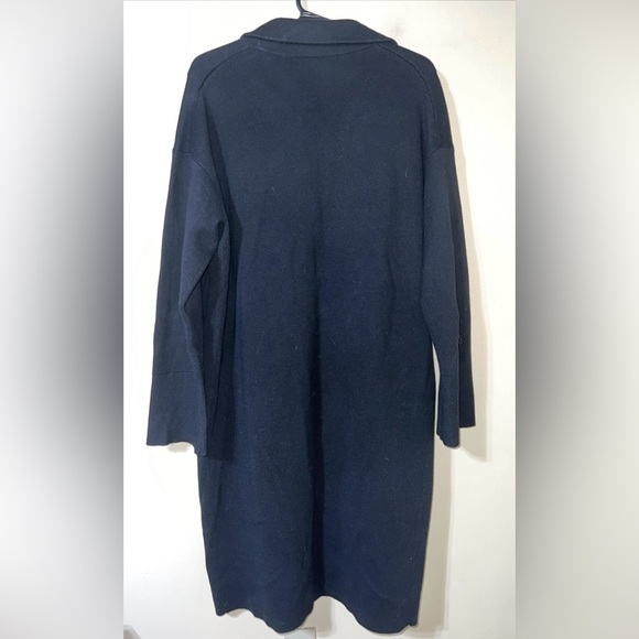 J. Crew Long Sweater Blazer with Side Slits Black Medium - Picture 5 of 5